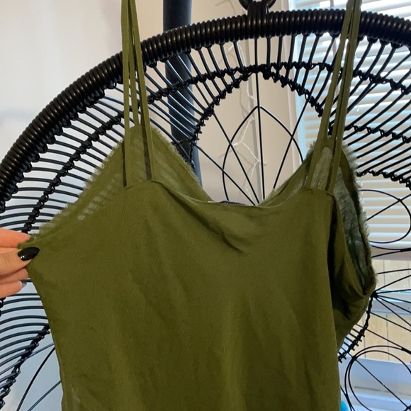 Olive Green Tank Top - Picture 3 of 6